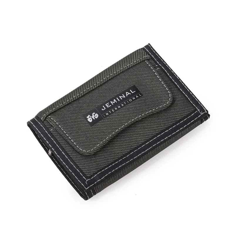 Men's Nylon Trifold Security Wallet with ID Window Women Girls Teens Canvas Casual Purse Money Bag Credit Card Holder