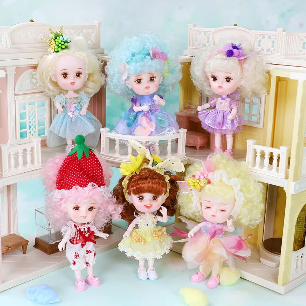 DBS Dream Fairy 1/12 BJD 26 joint body ob11 mini doll with clothes shoes 14cm Cute children gift toy kawaii dodo doll