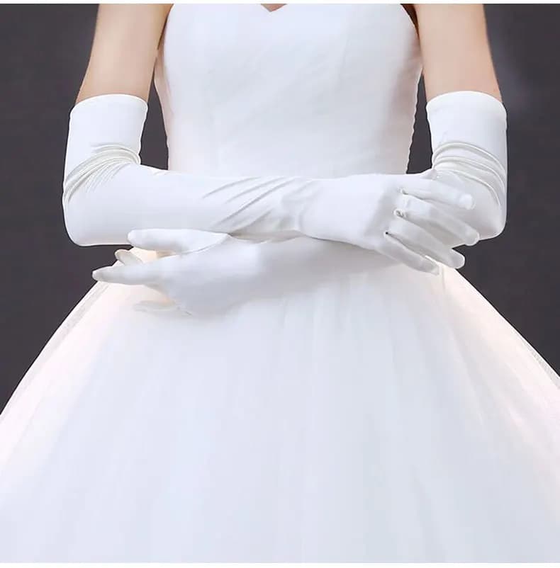 Bridal Gloves Long Wedding Accessories Satin Fancy Wedding Accessories High Quality Cheap