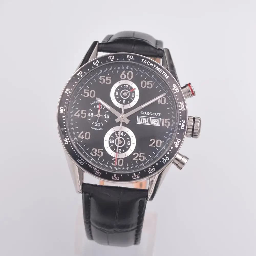 Men Watch Top Brand Luxury Automatic Mechanical Watch 24 hours Leather Military Week&Date Watches Clock Men Relojes Masculino