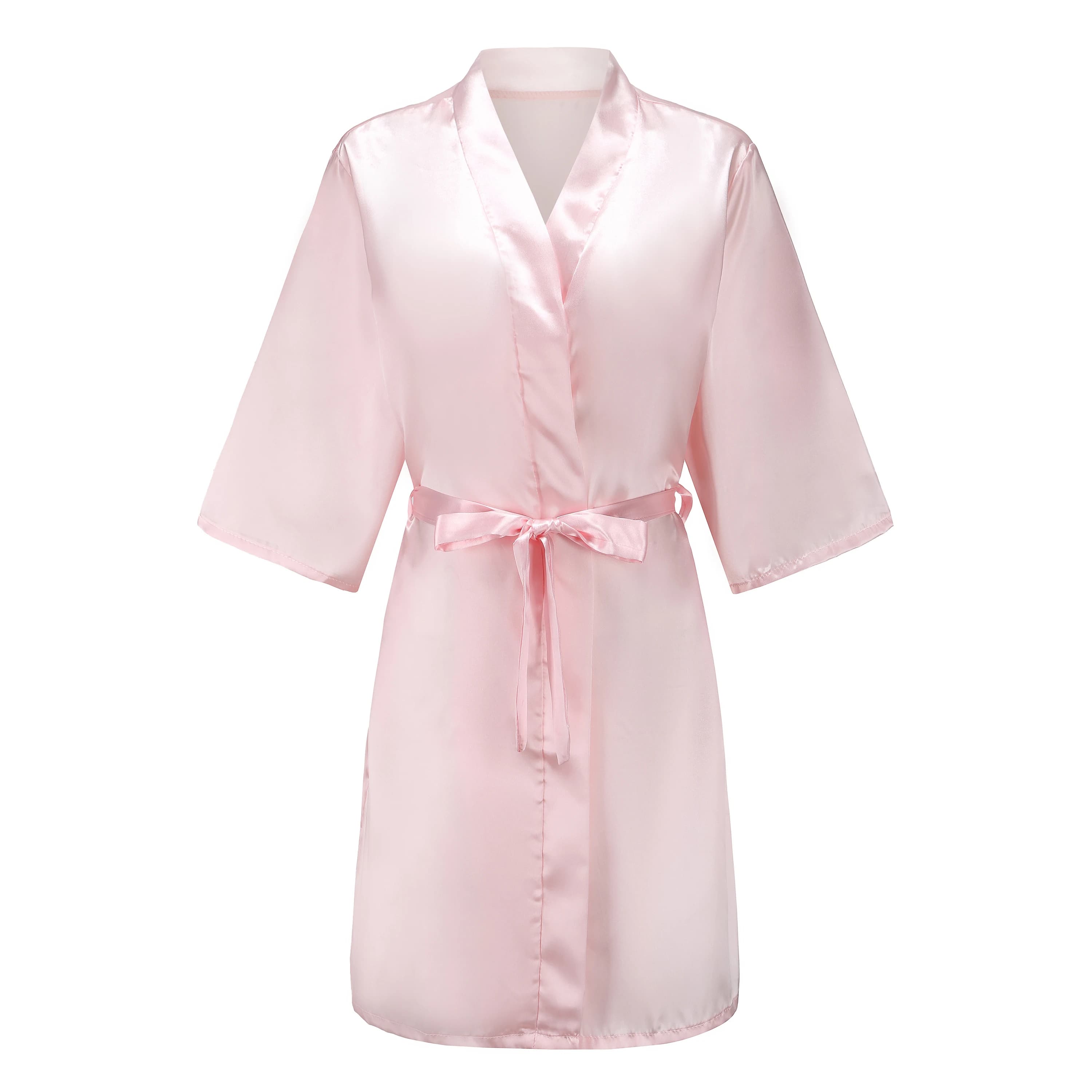 Satin Robe Female Intimate Lingerie Sleepwear Silky Bridal Wedding Gift Casual Kimono Bathrobe Gown Nightgown Sexy Nightwear