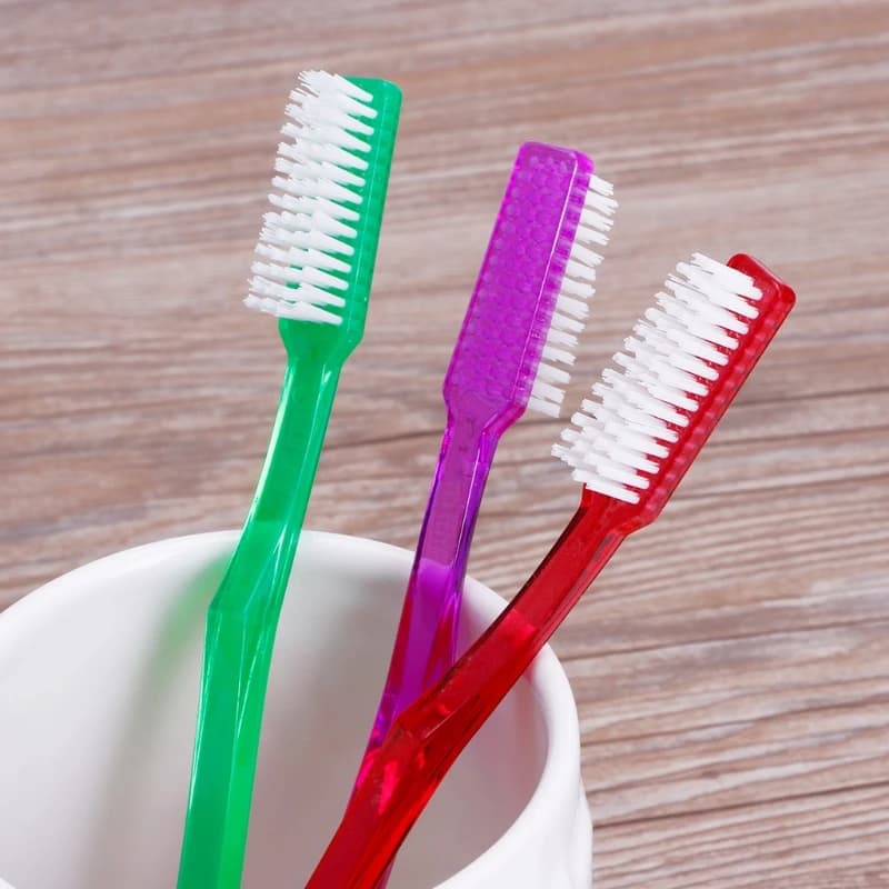 6x Dental Care Premium Hard Toothbrush Bristle Tooth Brush Set For Adult 40JD