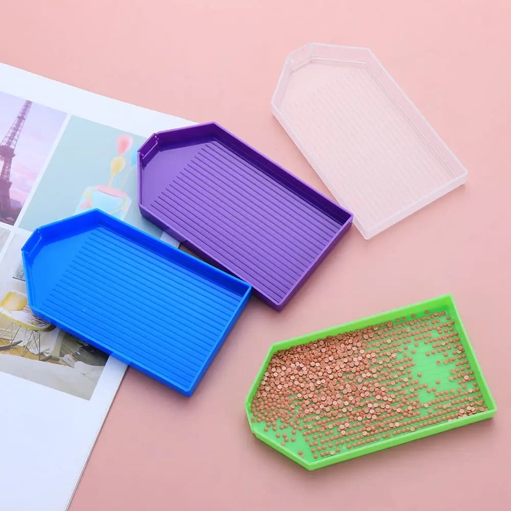 5D DIY Diamond Painting Diamond Embroidery Accessories Large Capacity Big Drill Plate Plastic Tray
