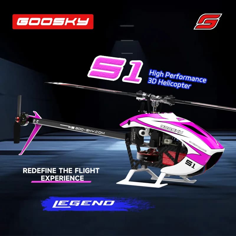 Rc Helicopter Plane Remote Control Aircraft Airplane Men's Children's Toy Radio Flying Wireless Professional Goosky S1 RTF Heli