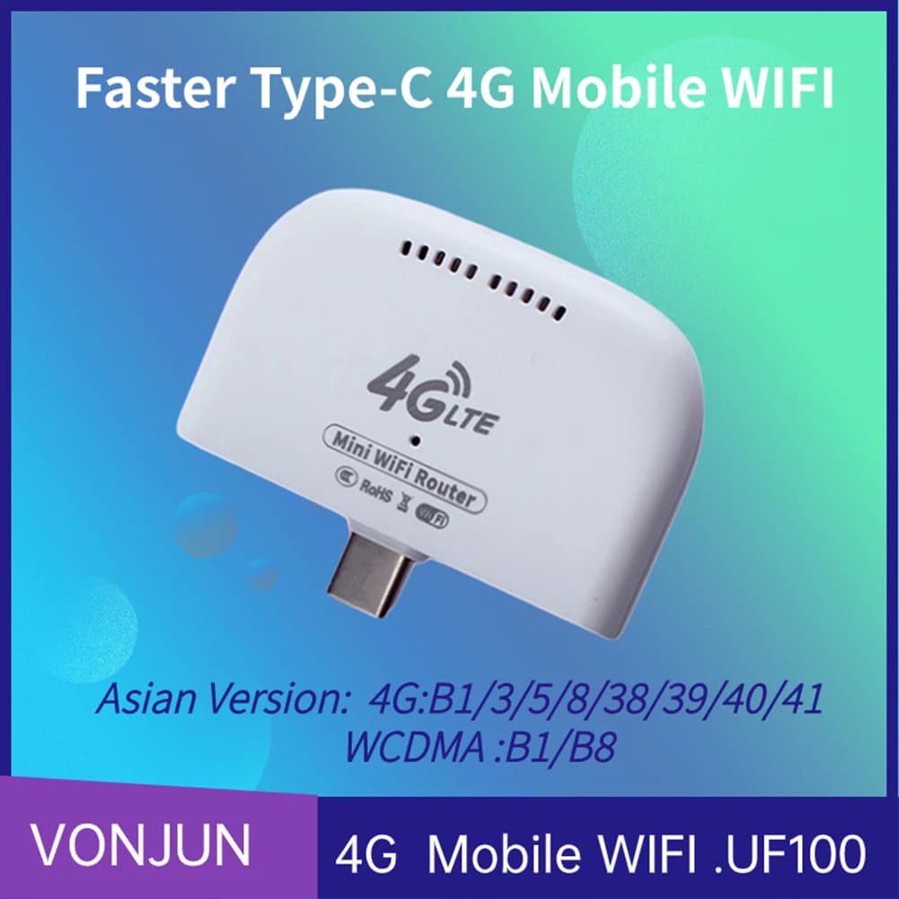 4G LTE Router WiFi Modem with USB Adapter High Speed 4G Wireless Router Portable MiFi Modem Mobile WiFi Hotspot for RV Travel