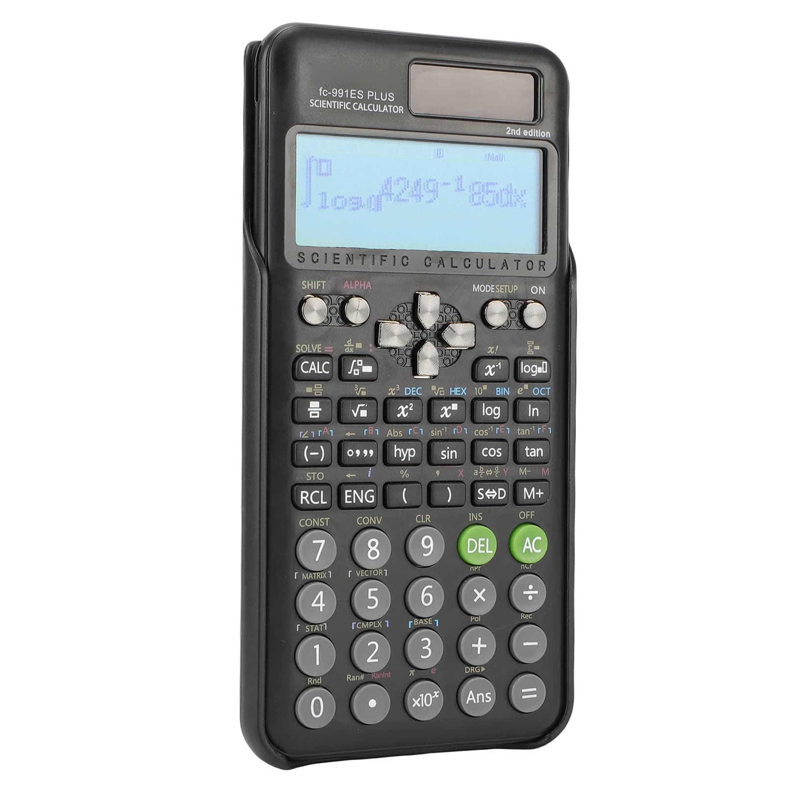 Scientific Calculators Math Calculator with 417 Function 10+2 Digits Display Dual Power Supply Ideal for Teachers College