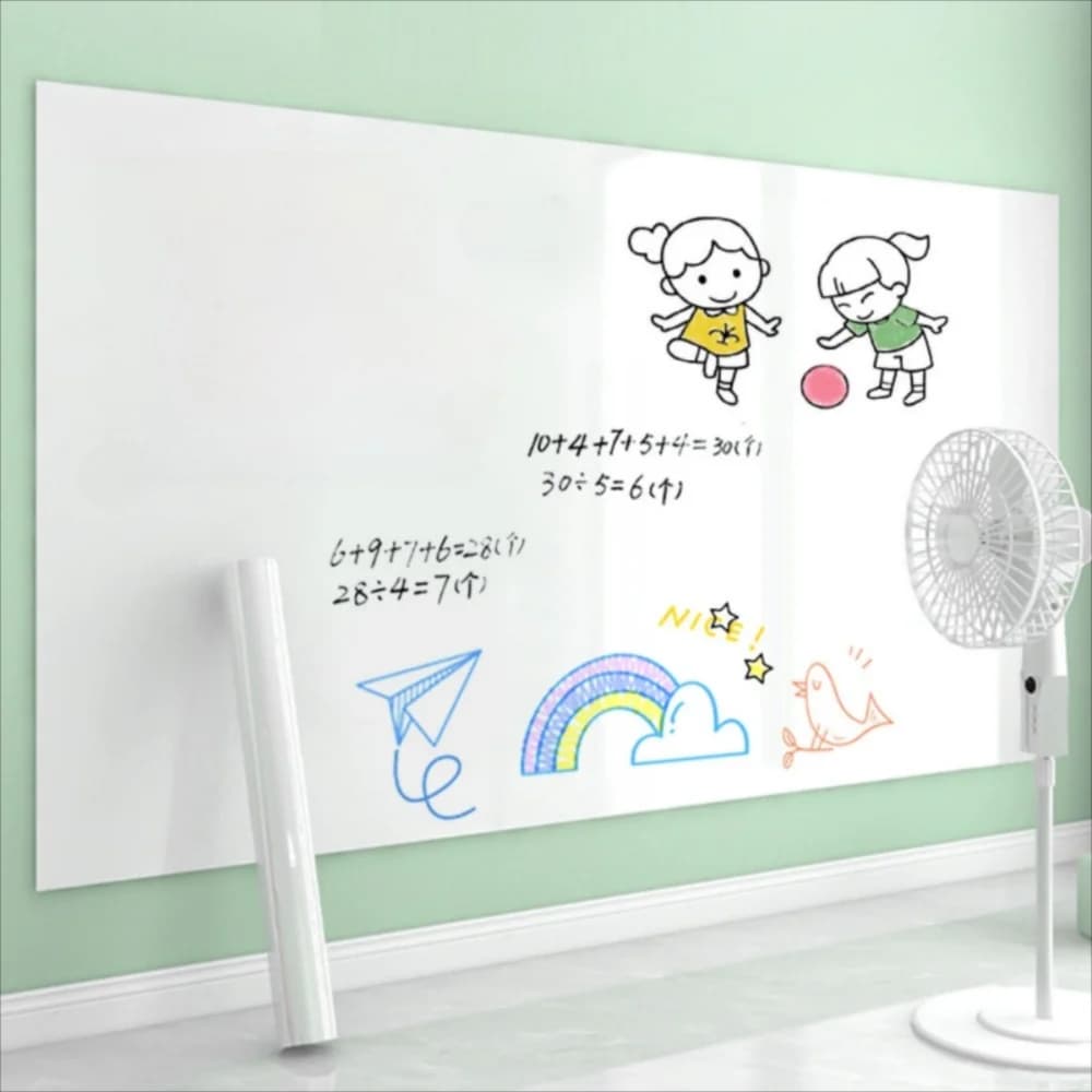 Electrostatic Whiteboard Sticker Reusable Removable Teaching Graffiti Drawing Board Household PP Erasable Whiteboard