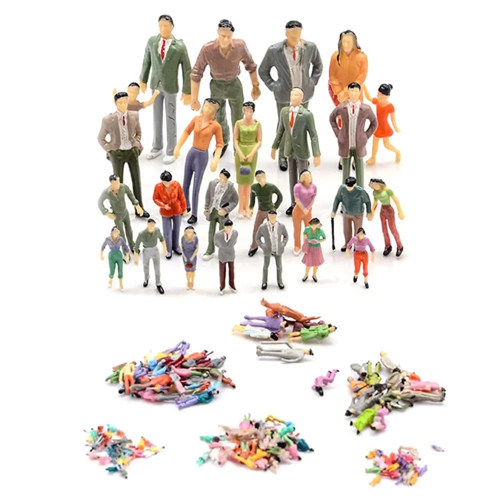 10/20/25/50pcs 1:75/1:50/1:42/1:30/1:25 Scale Toy Figures Hand-made People Figures ABS Model DIY Character Building Passengers