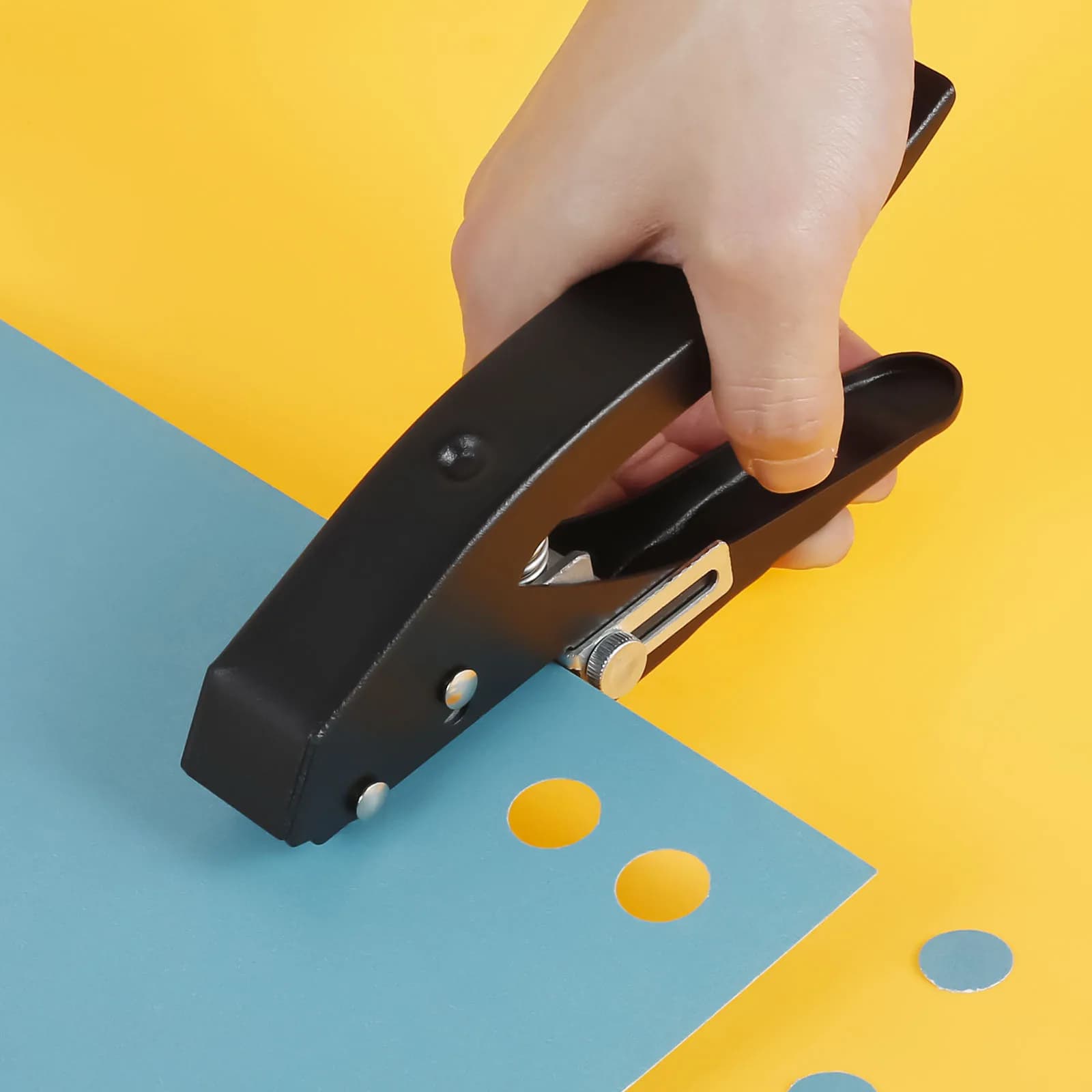 Single Hole Punch 8/15mm Hole Puncher Edge Banding Round Punching Pliers Paper Scrapbook Punches for Home Office School Supplies