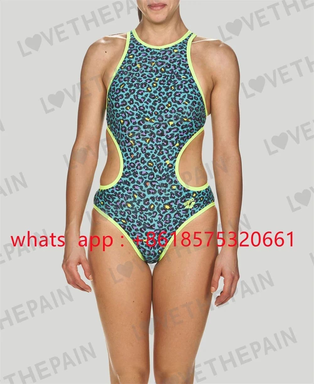 Women's One Swimsuit One-piece Swimsuits Breathable Swimwear for training fitness lady pro Race swimming Backless Swimsuit
