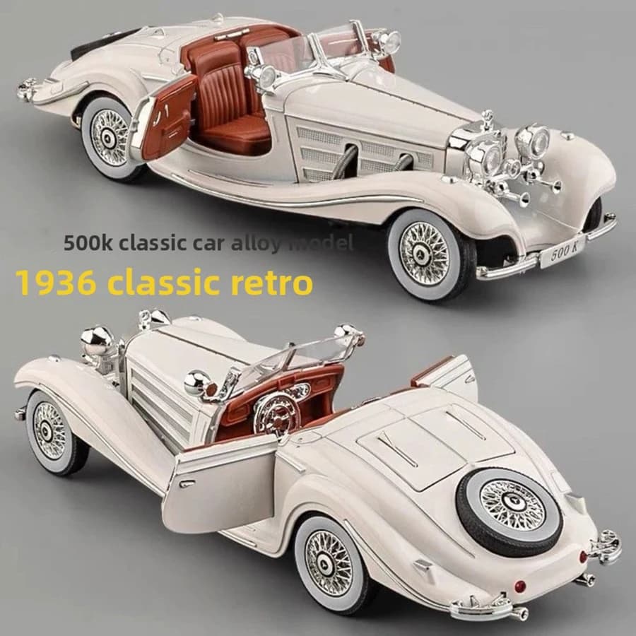 1pcs Mini Vehicle Vintage Car Model Toy Diecasts Sport Car Toys with Sound and Light Pull Back Vehicles for Children's Gifts
