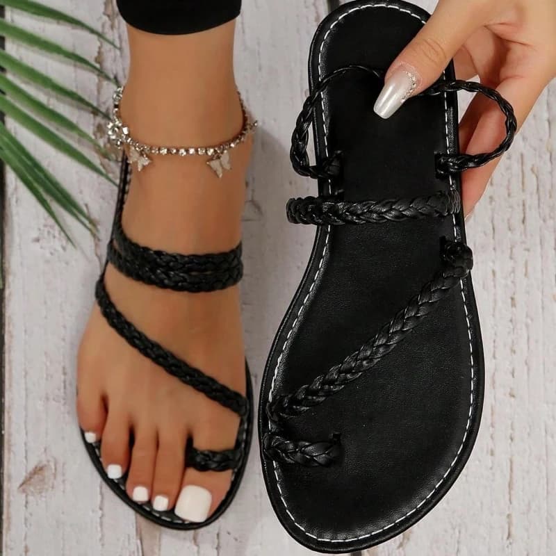 Women's Sandals Flat Sandals Fashion Soft-soled Sandals New Non-slip Sandals for Summer Light Casual Shoes 2025