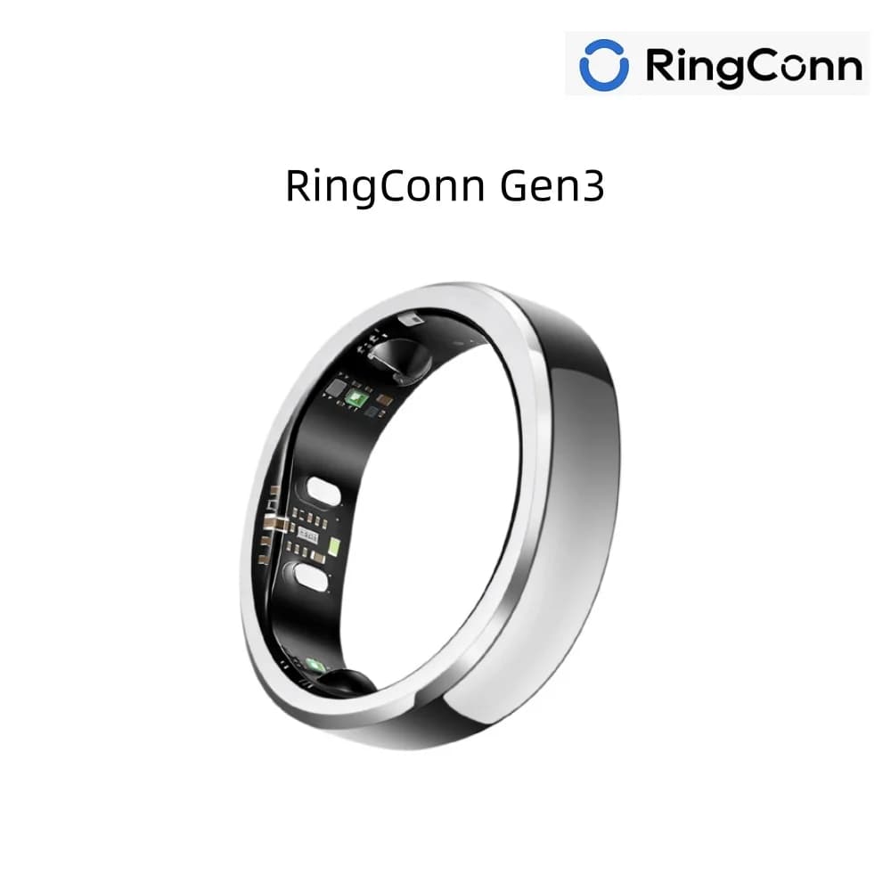 RingConn Gen 3, Smart Ring with Vascular Trends, Vibration Alerts, Sleep, Fitness & Heart Rate, 14-Day Battery Life