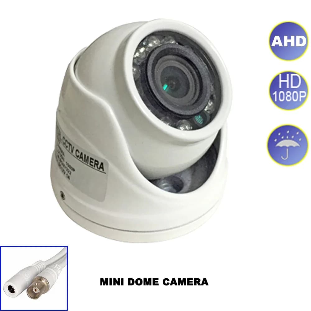 Surveillance Camera 2.8mm Wide Angle Metal Housing AHD 5mp 1080p Mini IR Dome Indoor Camera Security Monitor Suitable for CCTV