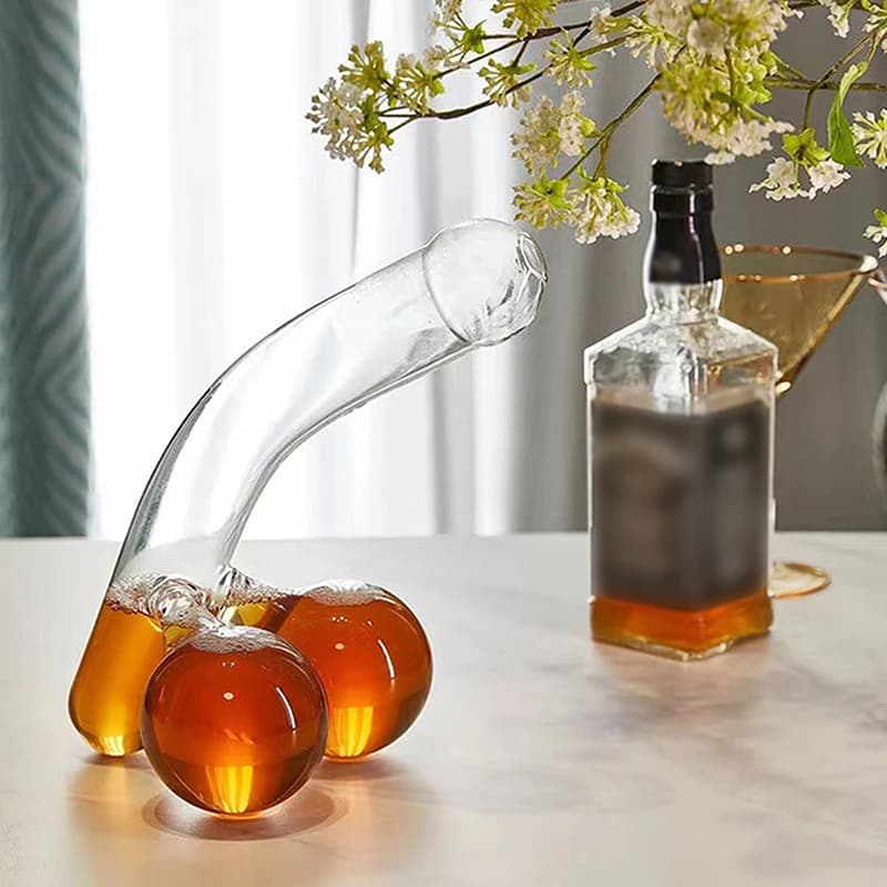 Fun Decanter Whiskey Glass Unique Funny High Borosilicate Creative Yamagata Cup Coffee Japanese Decanter For Wine Barware Dining
