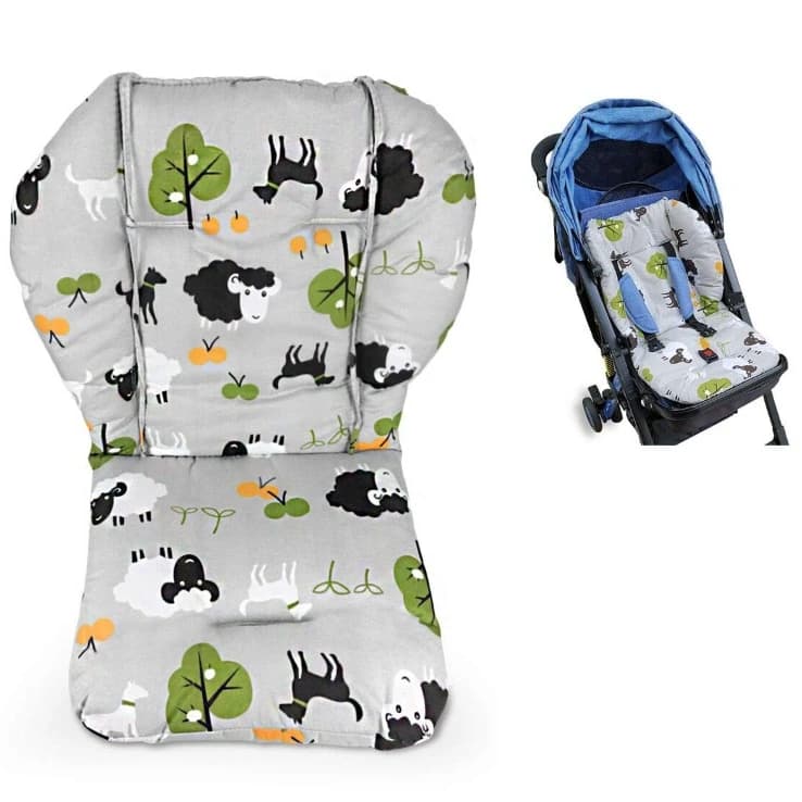 Baby High Chair Cushion High Chair Pad Seat Cushion Soft Baby Dining Chair Liner Mat Animal Cartoon Lightweight Breathable