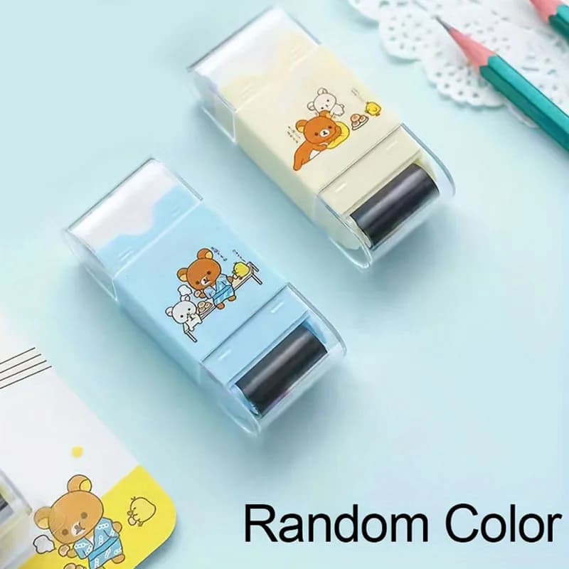 1-Pc 3-in-1 Pencil Sharpeners, Pencil Sharpener and Eraser Combo, Sharp Blades, Easy Erasing, Suitable for Schools, Business, Office Supplies, Study Rewards, Etc., Easter