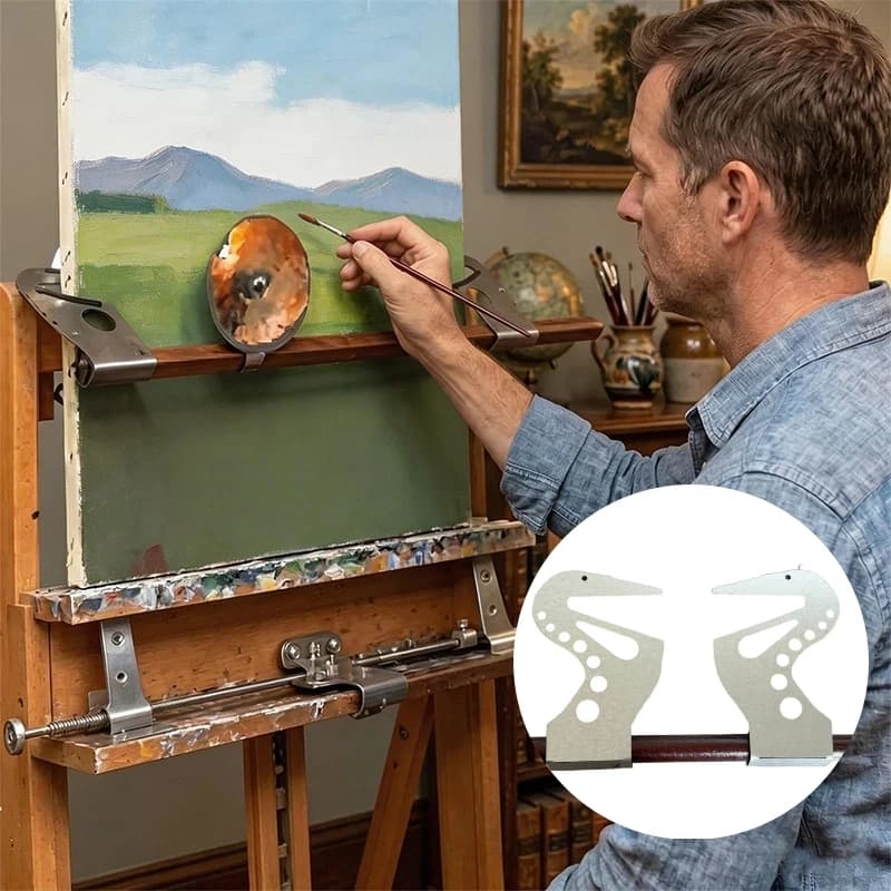 Easel Hand Rest Support Bar Artist Hand Bridge With Adjustable Handrails For Painting Details Working On Easels Supporting Tool