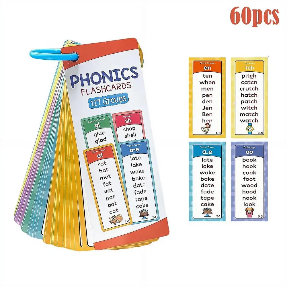 Phonics Word Lists Cards Memory Cards Teacher Teaching Aids English Vocabulary Building Learning Flashcards Classroom Must Haves