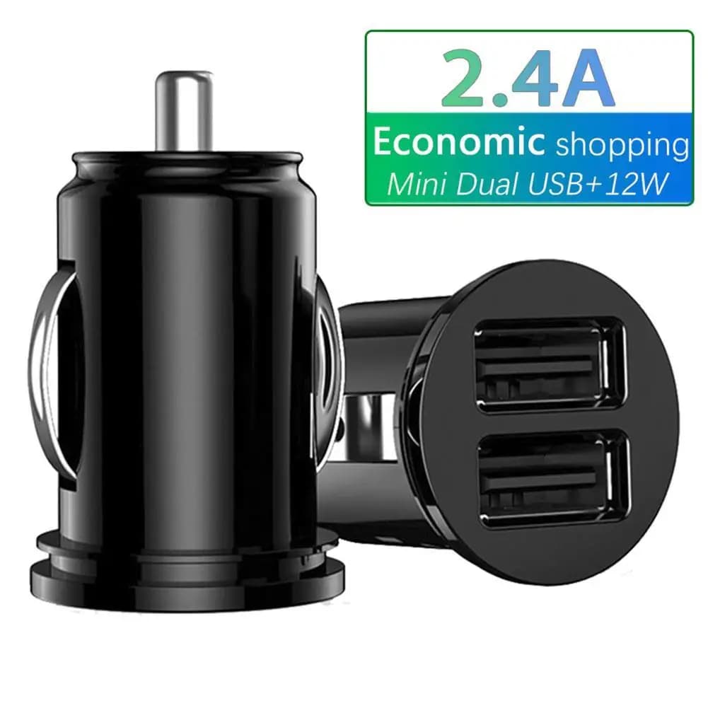 Car Charger 3.1A Quick Charge Dual USB Port Cigarette Lighter Phone USB Power Adapter Charger 12v 24v For All Smart Phones 