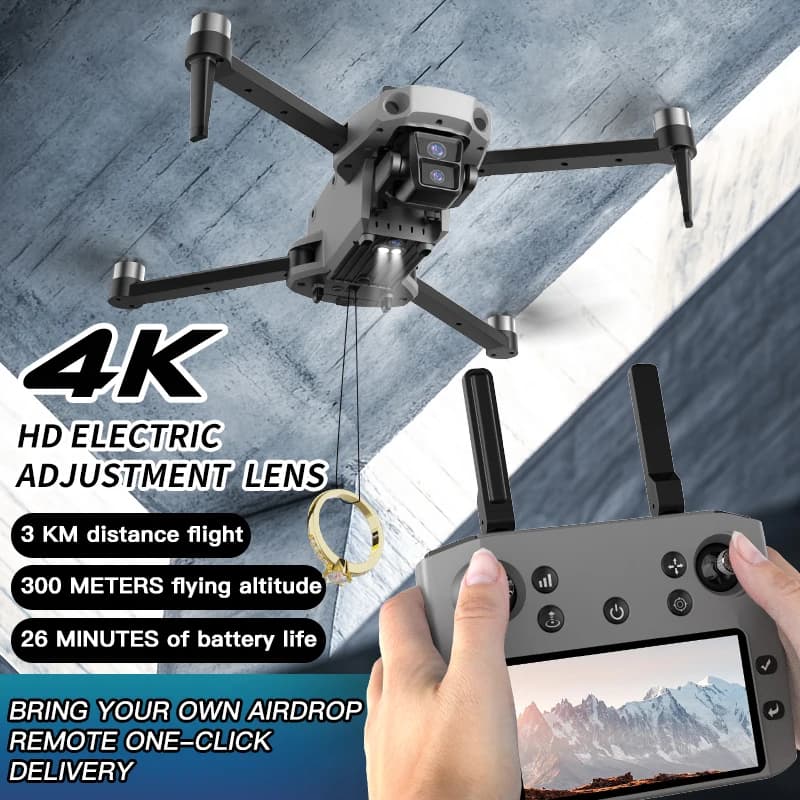 K11 SE 4K Dual-Camera Drone – 5G FPV Transmission | 360° Obstacle Avoidance | Foldable Brushless ESC | EIS Anti-Shake