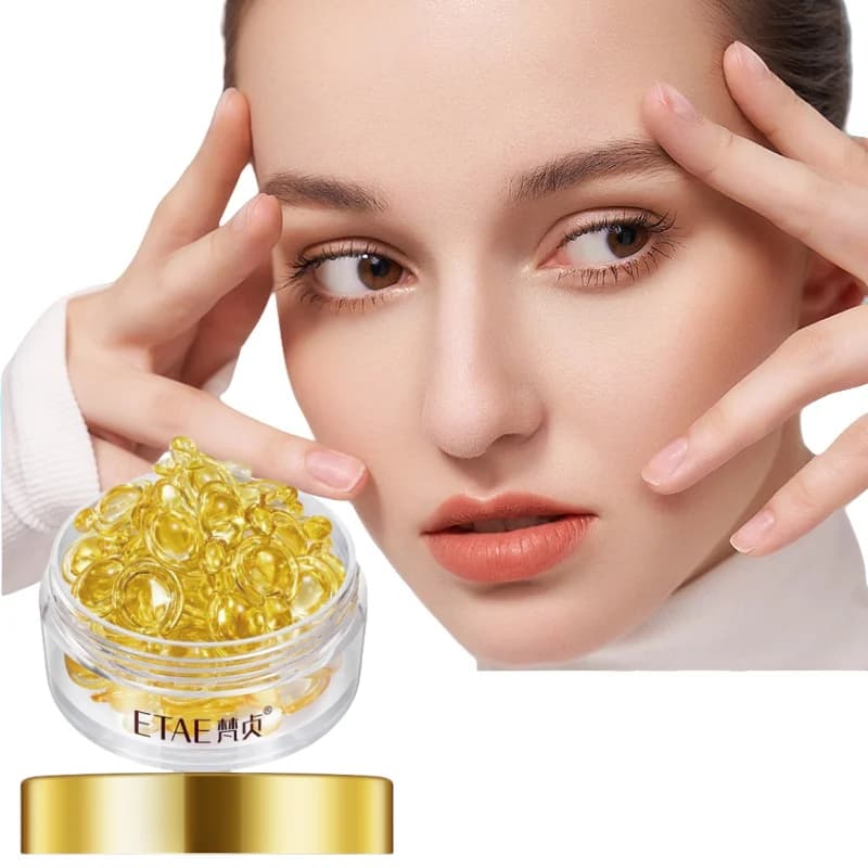 0.25g*30 Capsules of Eye Essence, Containing Placenta Extract, Yeast Extract, Vitamin E and Other Ingredients, to Hydrate and Moisturize the Skin Around the Eyes, Enhance Their Appearance and Firmness
