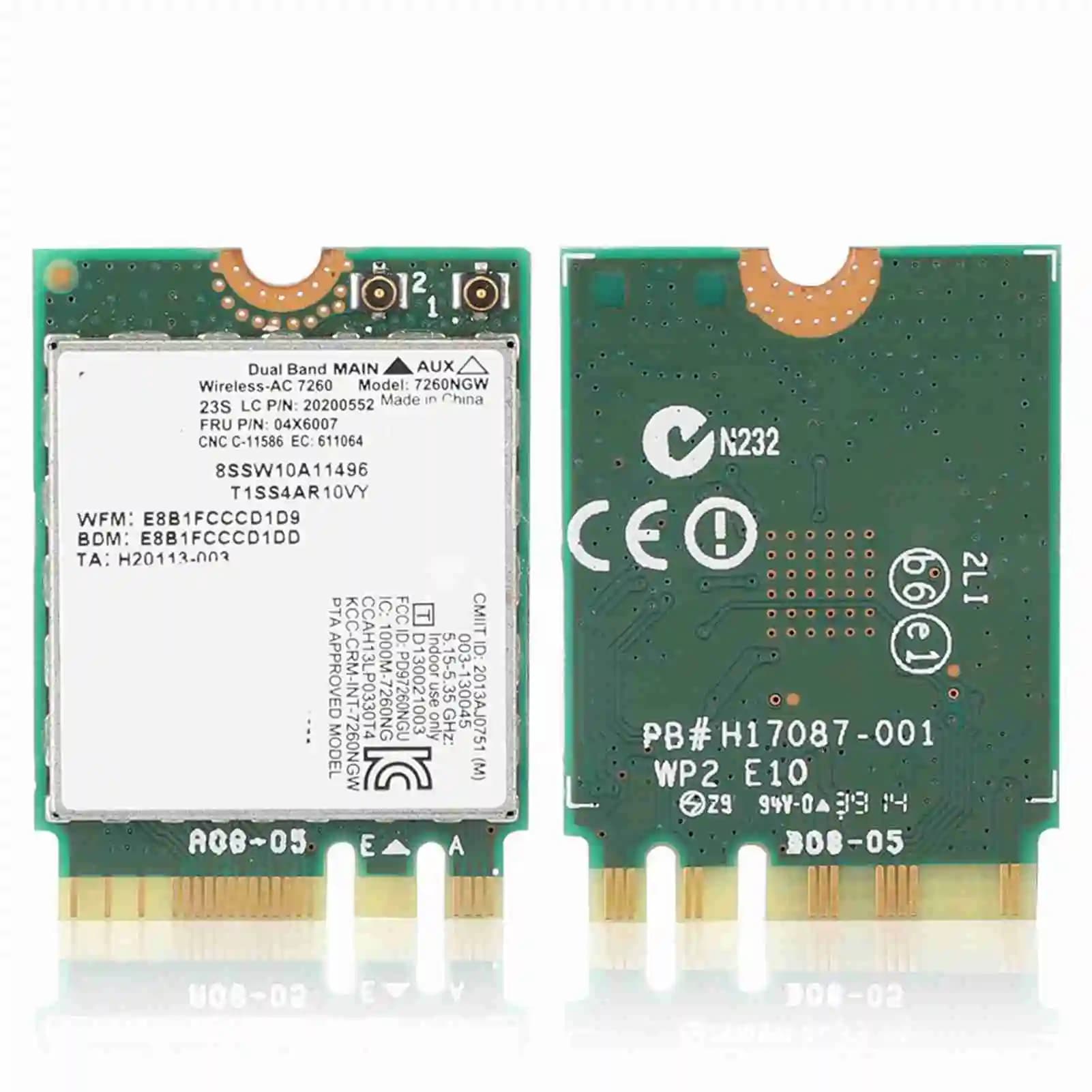 Network card for intel Dual Frequency Wireless Network Card for Intel 7260 AC 867Mbps Special for Lenovo /ThinkPad Network card
