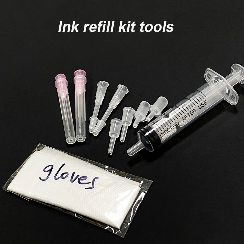 Ink refill kit tools with syringe For HP Epson brother Original inkjet cartridge CISS printer part Ink cartridge supply