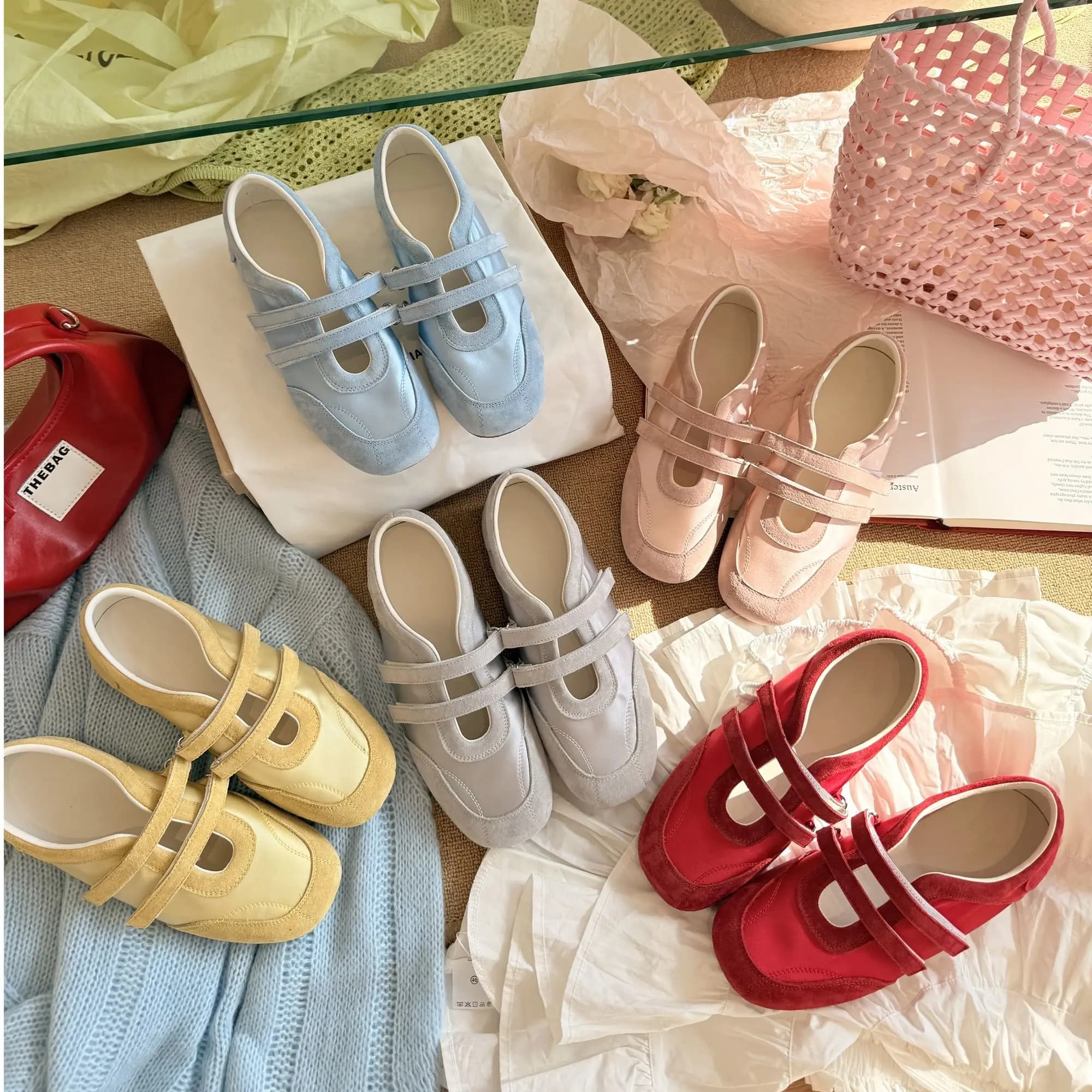 Flats Women's Sports Shoes Fashion Sneakers Casual Shallow Loafers Shoes Walking Ballet Shoes Trend Cozy Zapatillas De Mujer