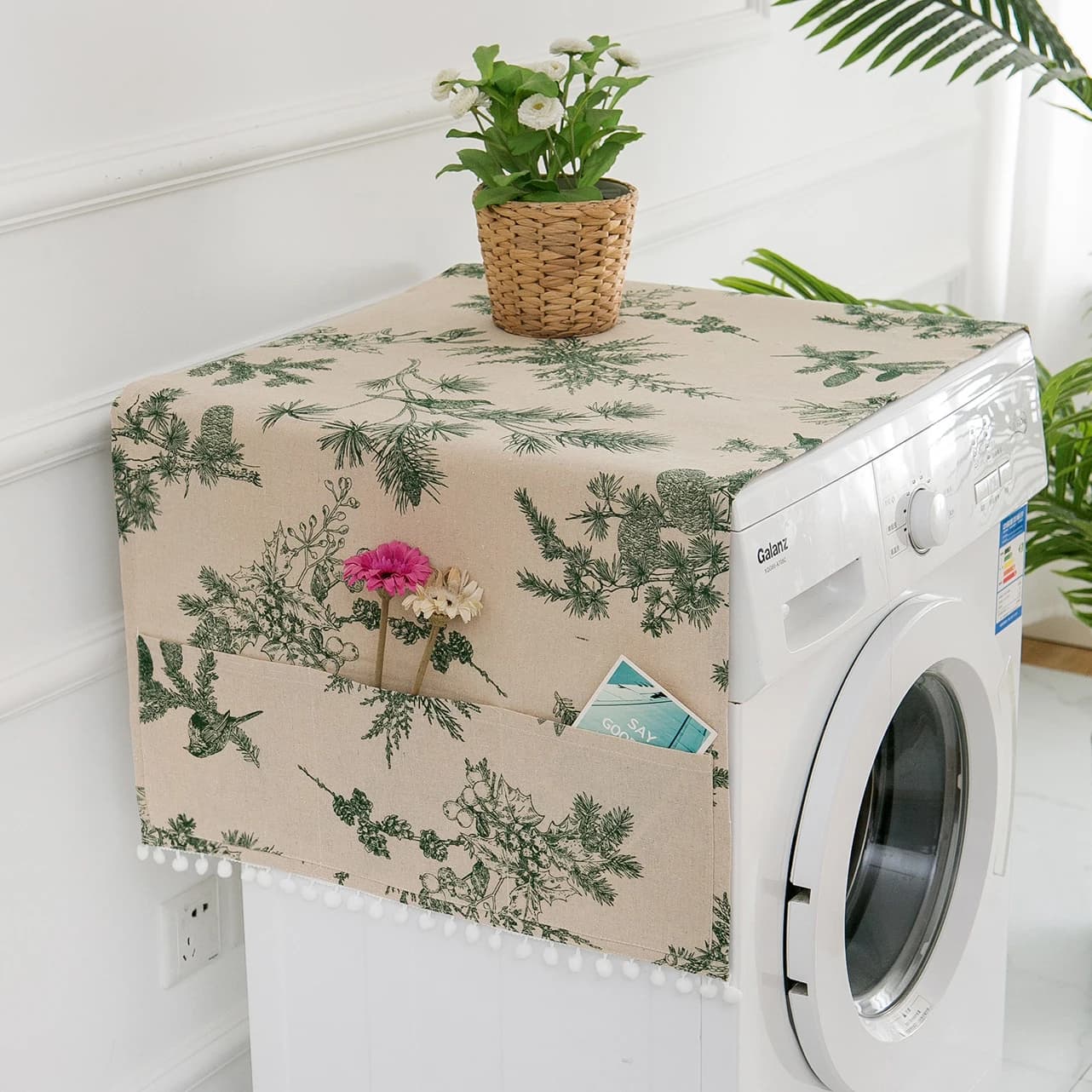 Dust Covers Washing Machine Covers Refrigerator Dust Protector Multi-purpose Household Dust Covers Cleaning with Pocket Storage