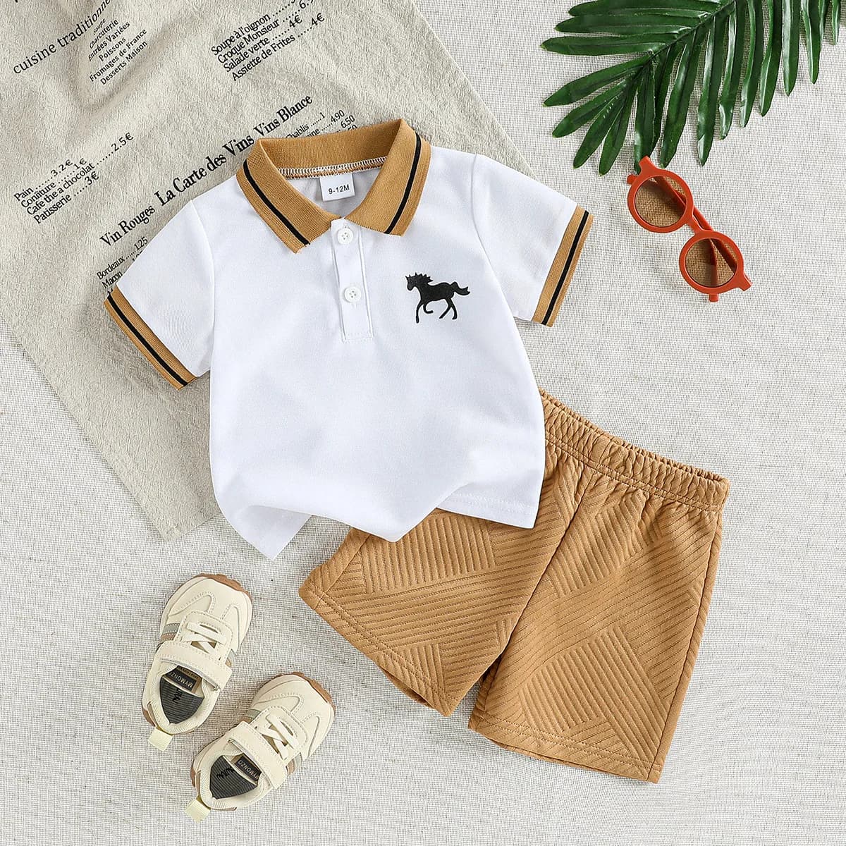 Baby Boy Clothes Set T-shirt+Shorts Summer Clothing Cute Cartoon Baby Boy Outfit Set Infant Toddler Tee Shirt Pants for 1-3Y