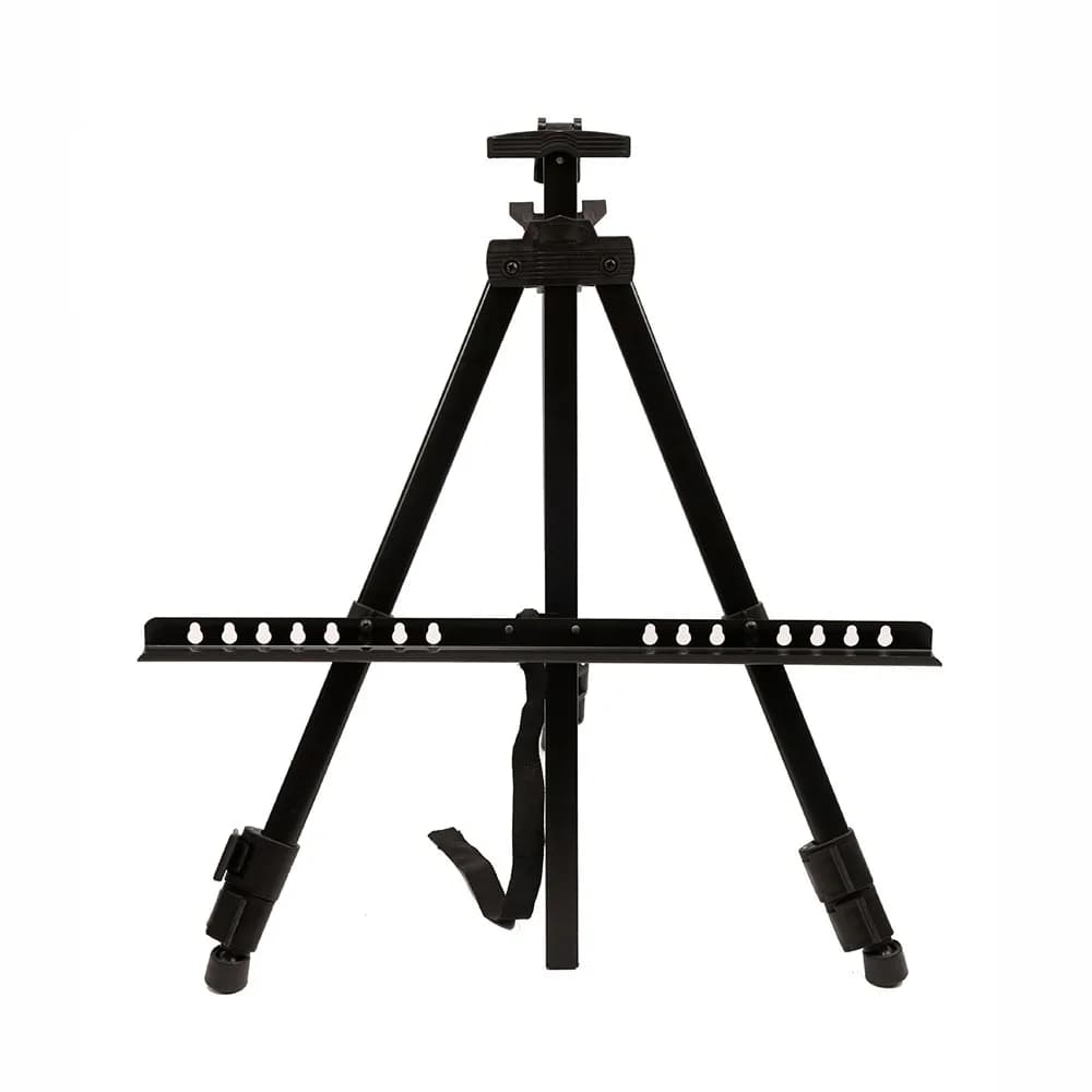 Adjustable Sketching Easel Black Silver Triangle Sketch Drawing Easel Tool Shelf Aluminum Alloy Display Stand Art Exhibition
