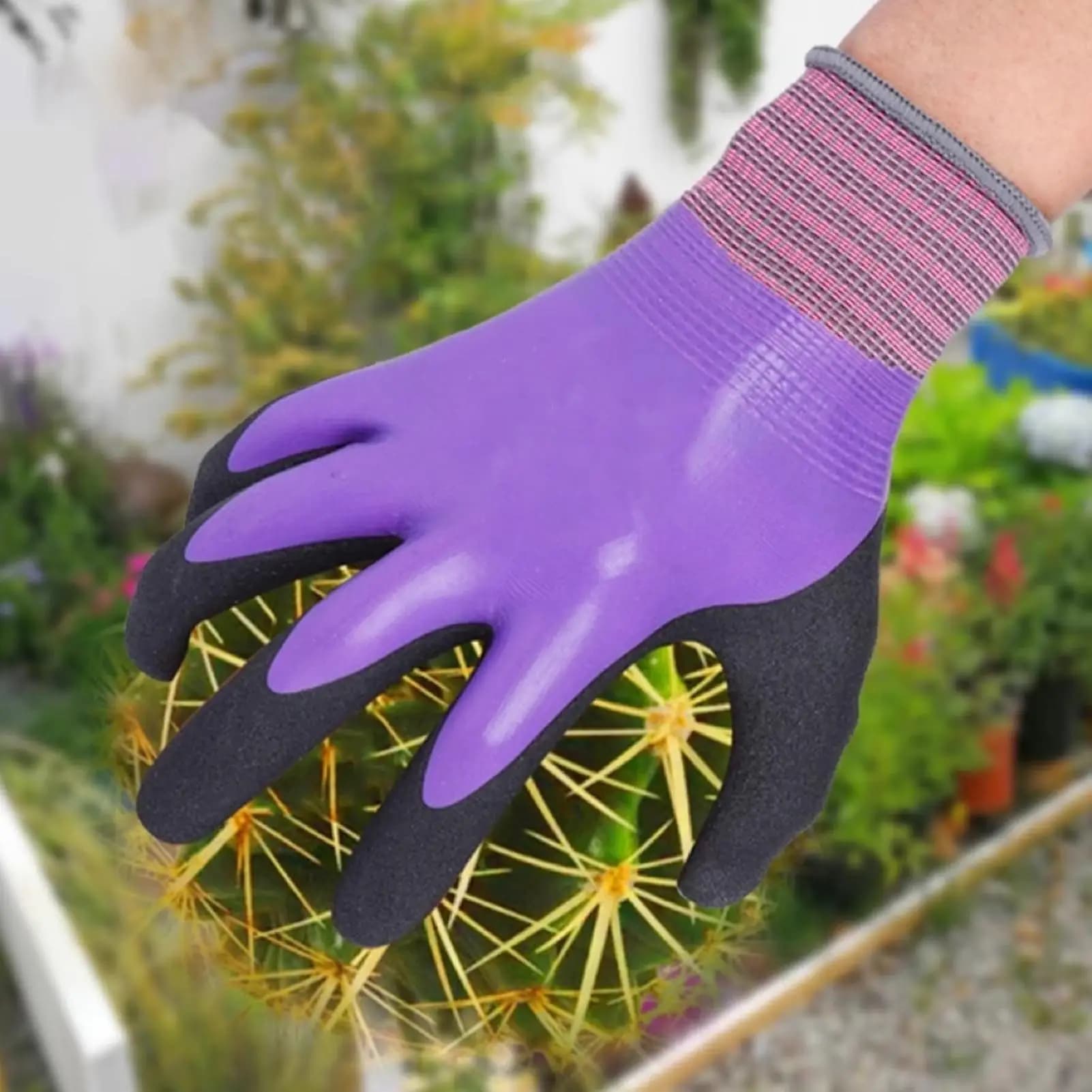 Latex Gloves protective work gloves Safety Work Gloves for Women Work Cleaning Kitchen Cooking Gardening Oven Seafood