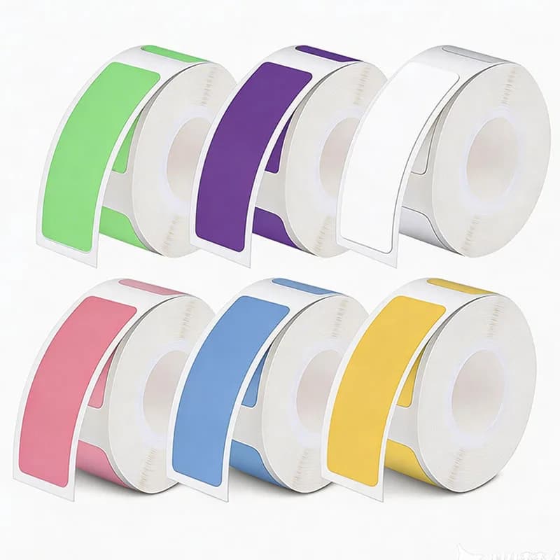 Convenient Waterproof Label Product Price Identification Roll Pack Adhesive Office Sticker Suitable for Packaging Classification