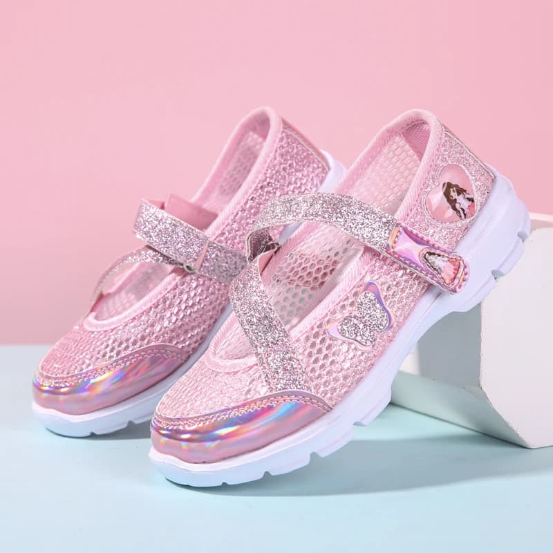 Girls Sandals Cartoon Sweet Soft Sole Children Beach Shoes Children's Summer Floral Sandals Princess Shoes Fashion Cute
