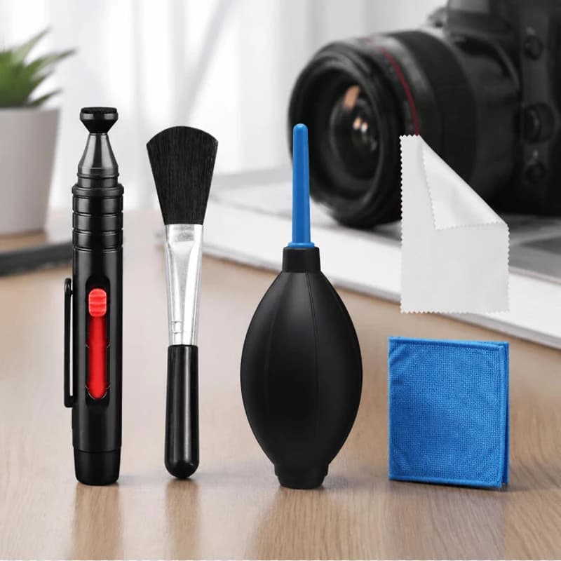 Camera Cleaning Kit – Air Blower, Lens Brushes, Cleaning Pen & Cloth for Lenses, Filters, Sensor & LCD Screen