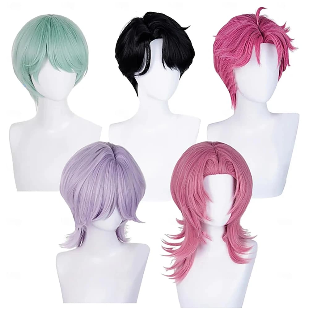 Synthetic Hair Kpop Korean Idol Inspired Costume Wig Pop Star Cosplay Wigs Halloween Cosplay