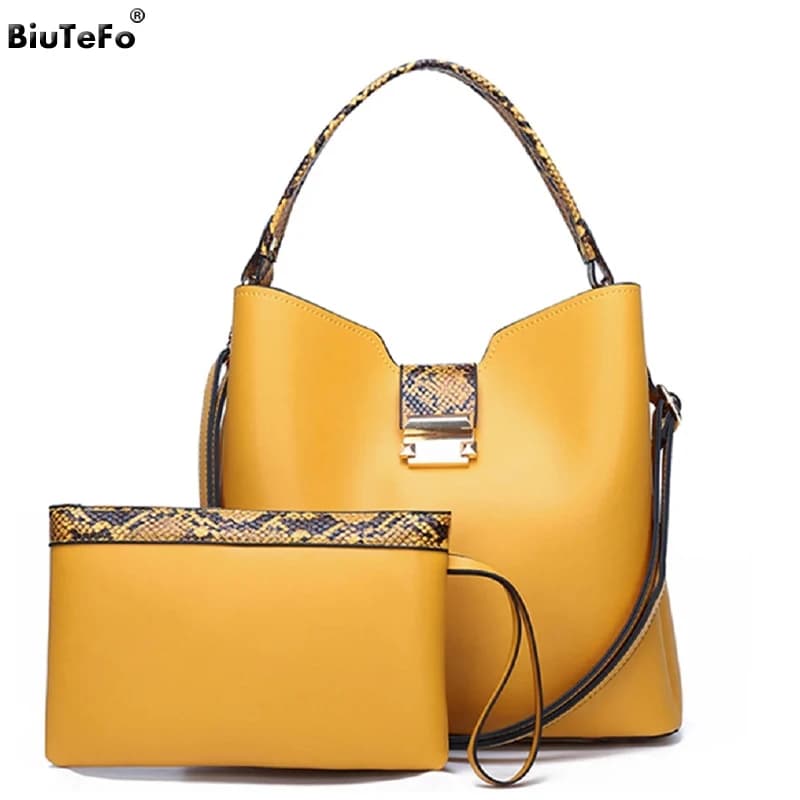 Women Fashion Handbags Clutches High Quality Leather Hand Bag Sets Large Shoulder Bag Women Crossbody Messenger Bags Sac A Main
