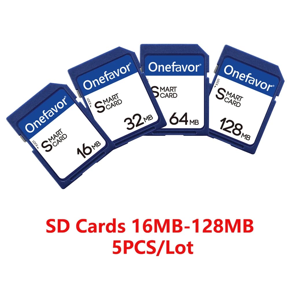 5PCS/Lot SD Card 16MB 32MB 64MB 128MB Secure Digital Memory Card For Digital Camera Camcorder File Storage Flash Cards