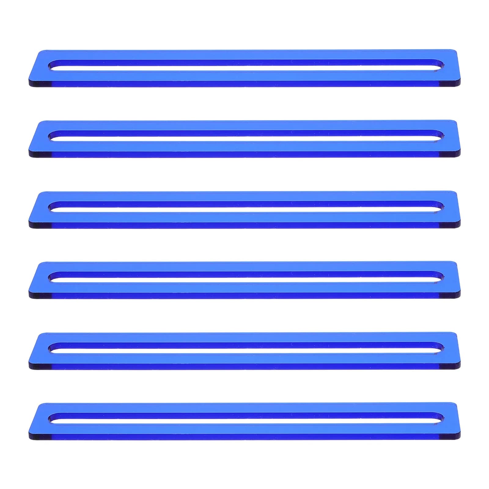 6Pcs Dyslexia Reading Aid Strips - Flexible Colored Reading Overlays - Guided Line Tracker for Children Beginners Adults