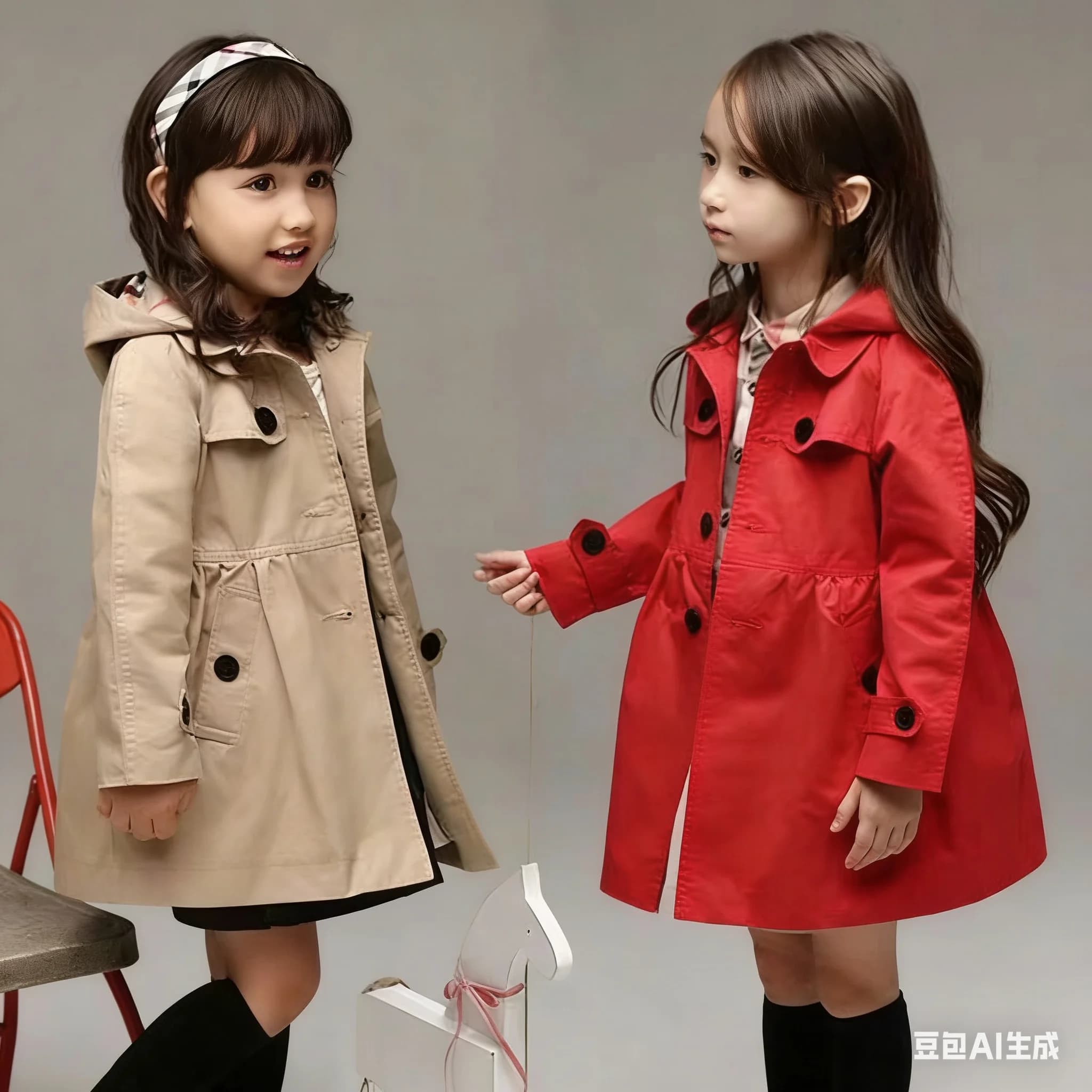 Children's Outerwear 2026 Girls' Korean Version Spring and Autumn Cardigan Fashion Hooded Windbreaker Jacket