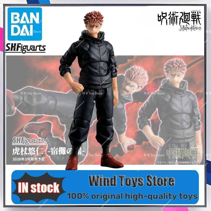 In Stock 100% Original Bandai S.H.Figuarts SHF Yuji Itadori (The Tool of Su Nuo) JJTKS Figure Model Toy Collect Gift