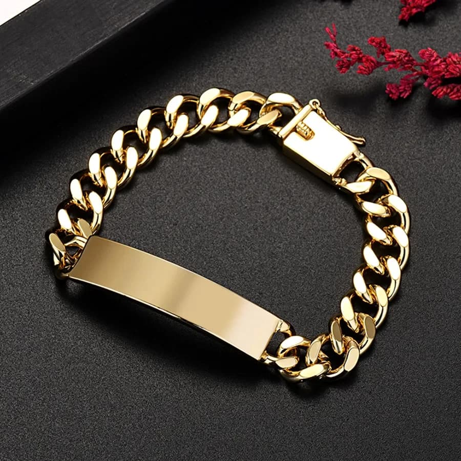New popular brand 18K Gold bracelets for man women luxury fashion original jewelry wedding Accessories party gifts