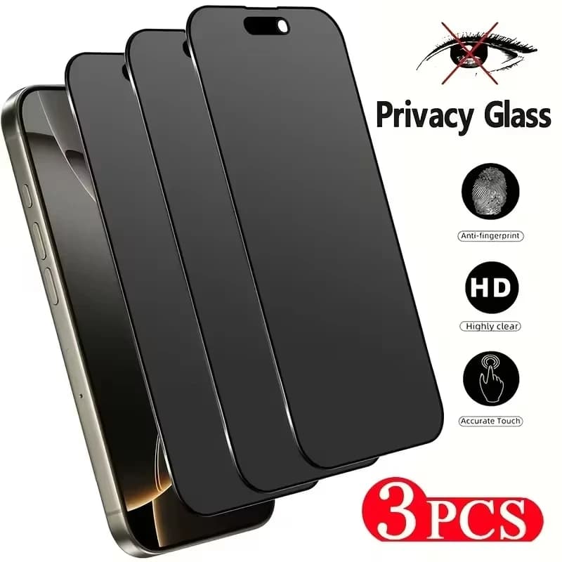 1-3Pcs Privacy Screen Protector for IPhone 18 17 14 11 12 13 15 16 Pro Max 12 13 Mini 14 15 16 Plus XR Anti-spy Tempered Glass