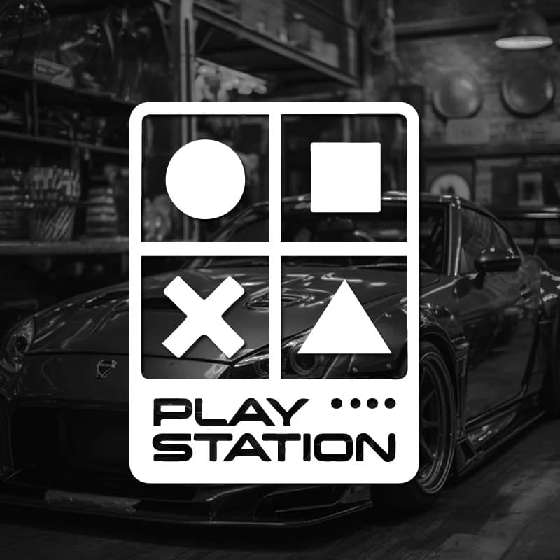 “PLAY STATION” STICKERs,for game player lover,funny&creative with high quality sticker for cars trucks motorcycles &laptops!