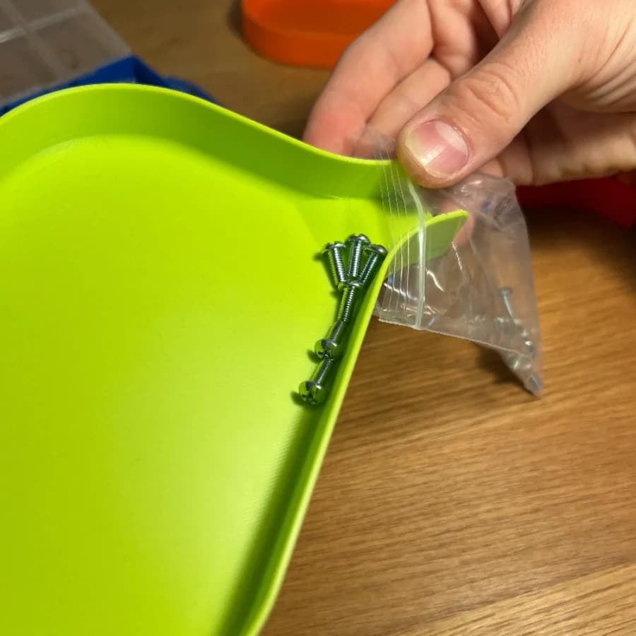 Tool storage funnel tray, screws, bolts, beads and other small items accidentally spill over, practical items for daily storage