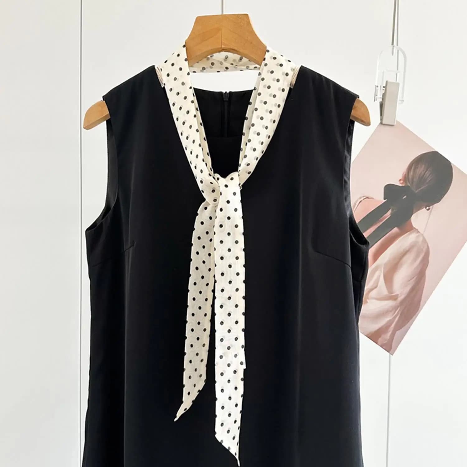 Fashion Dot Ribbon Silk Scarf Women Thin Neck Scarves Lady Small Shawls Bandana Narrow Female Neckerchief Dress Accessories
