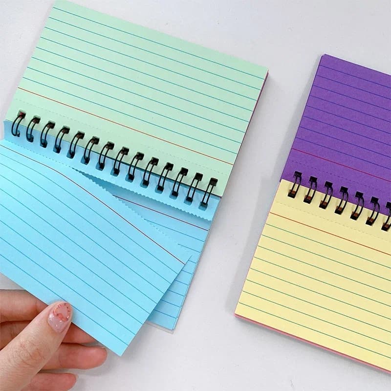 1 pcTearable Page Spiral Notebook – Practical Lined Journal Office & Home Stationery