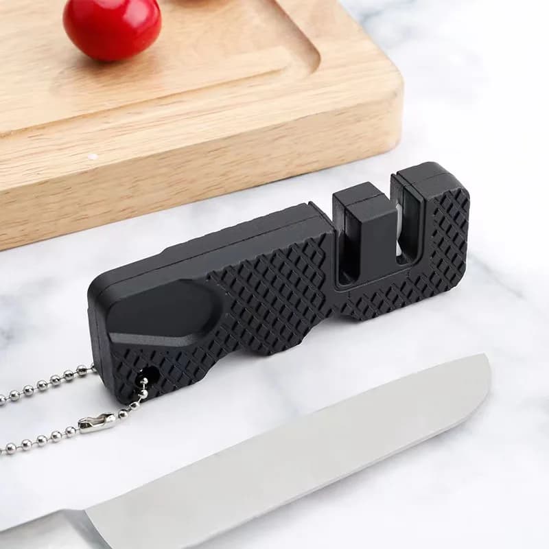 Kitchen Knife Sharpener Pocket Ceramic Sharpen Tool Scissor Sharpen Gears Fish Hook Carbide Knife Outdoor Multi Tools Navajas