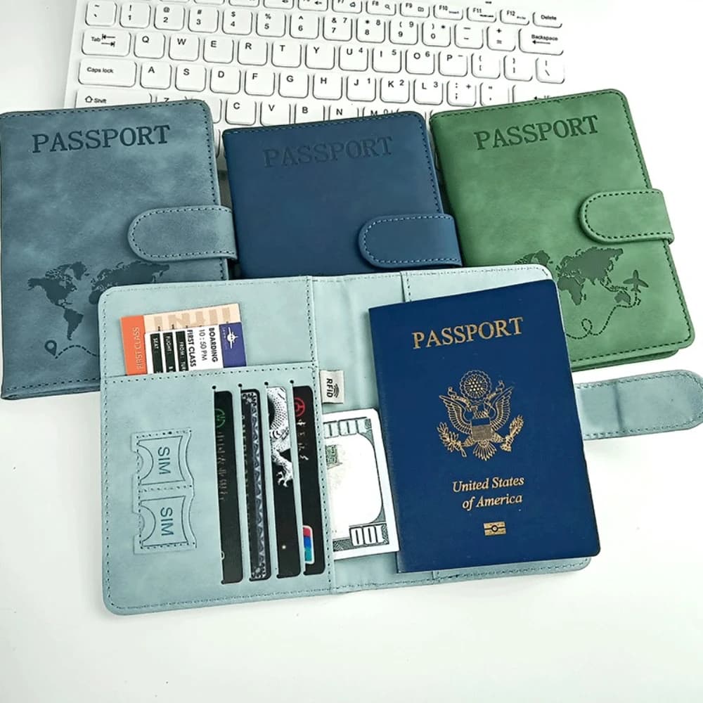 Passport Holder for Travel Essentials Passport Wallet Cover Case for Travel Accessories,Passport Book Holders for Women/Men